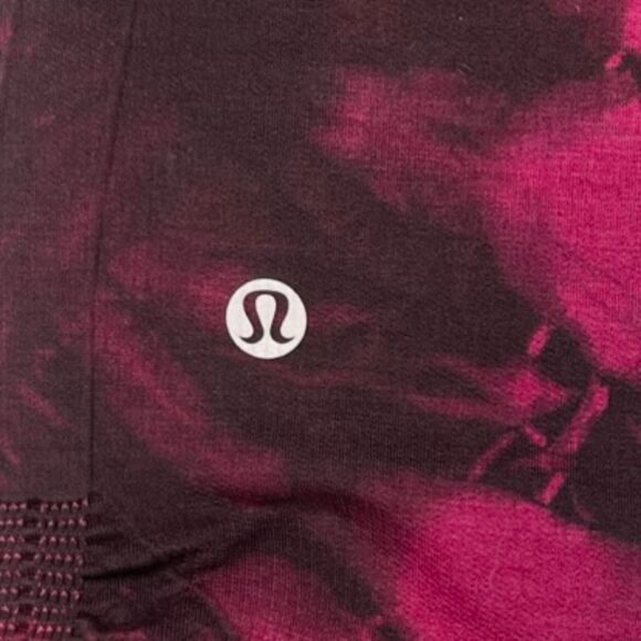 Lululemon In The Flow Crop II Size 8 Wine Berry/Bordeaux Drama Leggings Capri - Picture 8 of 11